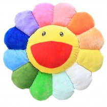 Plush Comfortable Cute Flower-Shaped Office Cushion with two expressions
