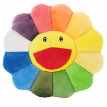 Plush Creative QQ Expression Office Sofa Cushion Car Bolster( colored laughter )