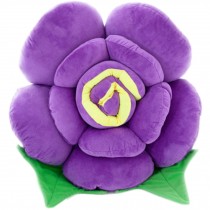 Plush Creative Comfortable Rose Office Cushion Car Bolster ( purple )