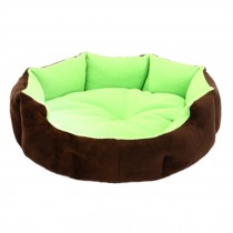 Stylish Pet Bed Pet House Detachable Doghouse Kennel for Small Pets Green+Brown