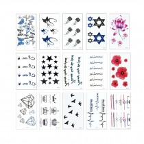 30 Sheets Waterproof Temporary Tattoos Non-Tox Body Art Tattoo Sticker Removable