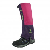 Sports Foot Strap Waterproof Ski Boot Gaiters Leg Binding,1 Pair,Rose/Purple