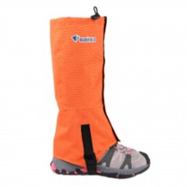 Set Of 2 Outdoors Waterproof Shoe Gaiters,Unisex Windproof Foot Strap Orange