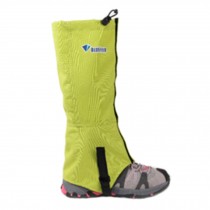 (Green) 2 PCS Outdoors Windproof Leg Binding Waterproof Shoe Gaiters Leg Strap