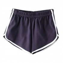 Athletic Cotton Shorts For Women, Exercise Beach Shorts Swim Trunk (Grey)