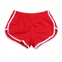 Women's Beach Shorts, Red Athletic Shorts  Springy Trunks for fitness Swim Trunk