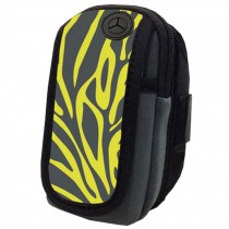 Armband Case cover for Cell-Phone With Under 6 Inch Screen,Yellow Zebra-Stripe
