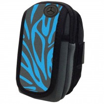 Armband Case cover for Cell-Phone With Under 6 Inch Screen,Blue Zebra-Stripe