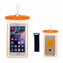 Waterproof Cell Phone Case Dry Bag Pouch for Phone/iPhone 6/Light ,Orange
