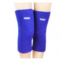 A pair of Cotton Knee Support Sleeves Brace Pads for Sports/Recovery - Blue