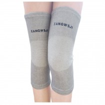 Pair of Elastic Knee Brace Support Sleeve KneePads Knee Warmers Health, Grey