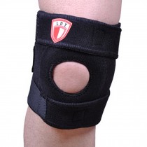 Set of 2 Sports Safety Adjustable Knee Pads Knee Support/Protector Black