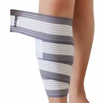 Set of 2 Leg Guard Safety Protector Calf Leg Support Band Twine White/Grey