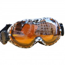 Professional Spherical Lenses Snowboard Ski Goggles Anti-fog Eyewear Skull