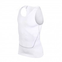 Men's Breathable Athletic Tank Tops Campaign Jersey Casual Wear(175-182cm)White