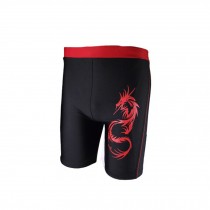 Men's Low Rise Swimwear Trunks,Red Dragon