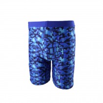 Swimwear Men's blue tartan design Low Rise Trunks