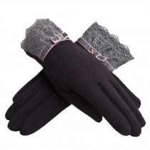 Lace Women Gloves/ Fashion Winter Warm Gloves/ High Quality