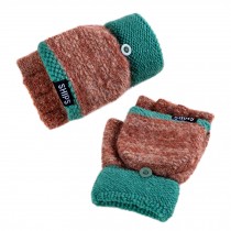 Texting Half-Fingers Gloves/ Stretchy Knit Gloves/ High Quality
