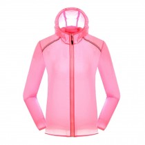 Quick Dry Lightweight UV Protector Sports Jacket Windproof Skin Coat,Pink