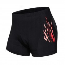 Red Fire Men's 3-D Silicon Cushion Pants Cycling Biking Short, (Waist: 30-32")