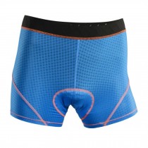 Men's 3-D Sponge Cushion Pants Cycling Biking Short, (Waist: 30-32",Blue)