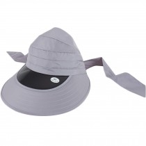 Cycling Sun Hat UV Sun Protection Hat Large Brimmed Gray