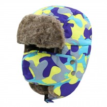 Winter Bicycle Bike Windcap Neck Hat Masked Cap/Hat Warm Full Face Mask Y/Blue