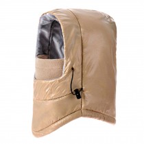 Beige Windproof Waterproof Balaclava With Face Guard In the Winter Wind Caps