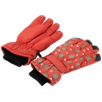 9-13 Years Old Children's Ourdoor Winter Skiing Gloves Orange