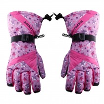 Purple Girls' Outdoor Sports Gloves Skiing/Cycling Gloves Windproof & Waterproof