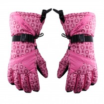 Windproof&Waterproof Women's Comfortable Skiing/Cycling Gloves Sports Glove Pink