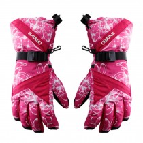 Thicken Windproof Skiing/Snow/Cycling Gloves Sports Gloves For Girls Red