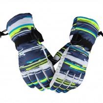 Winter Sporting Gloves Waterproof Hunting/Skiing/Cycling Mitten Green/Navy