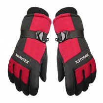 (Red)Outdoors Succinct Cold-proof Gloves Windproof Cycling/Motorcycle Gloves