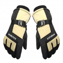 Windproof Sportswear Snowboard Skiing Cycling Motorcycle Gloves Beige