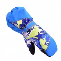 Professional Children Skiing Gloves Winter Windproof Sports Gloves,Blue