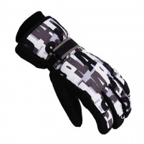 Professional Children Skiing Gloves Winter Windproof Ski Gloves,Black