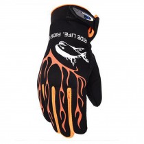 1 Pair Men's Professional Waterproof Skiing Gloves Winter Warm Gloves, D
