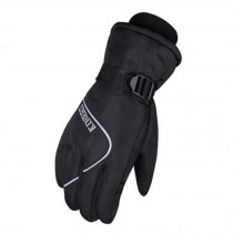 1 Pair Men's Professional Waterproof Skiing Gloves Winter Warm Gloves, J