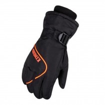 1 Pair Men's Professional Waterproof Skiing Gloves Winter Warm Gloves, M