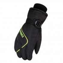 1 Pair Men's Professional Waterproof Skiing Gloves Winter Warm Gloves, N
