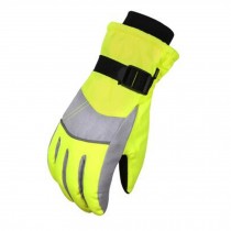 1 Pair Teenager's Professional Waterproof Skiing Gloves Winter Warm Gloves, Q
