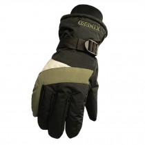 1 Pair Men's Cold-proof Gloves Waterproof Skiing Gloves Warm Gloves, NO.17
