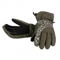 1 Pair Women's Cold-proof Gloves Waterproof Skiing Gloves Warm Gloves, B