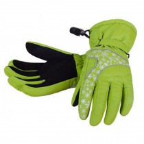 1 Pair Women's Cold-proof Gloves Waterproof Skiing Gloves Warm Gloves, D