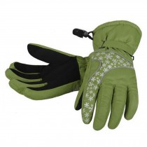 1 Pair Women's Cold-proof Gloves Waterproof Skiing Gloves Warm Gloves, E
