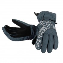 1 Pair Women's Cold-proof Gloves Waterproof Skiing Gloves Warm Gloves, H