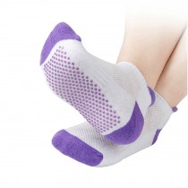 Breathable Yoga Non-slip Socks Cotton Socks with Grips for Women - Purple