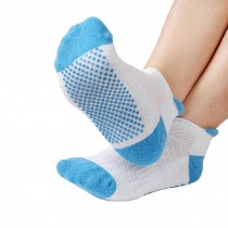 Yoga Non Slip Socks Pilates Breathable Cotton Socks with Grips, Blue